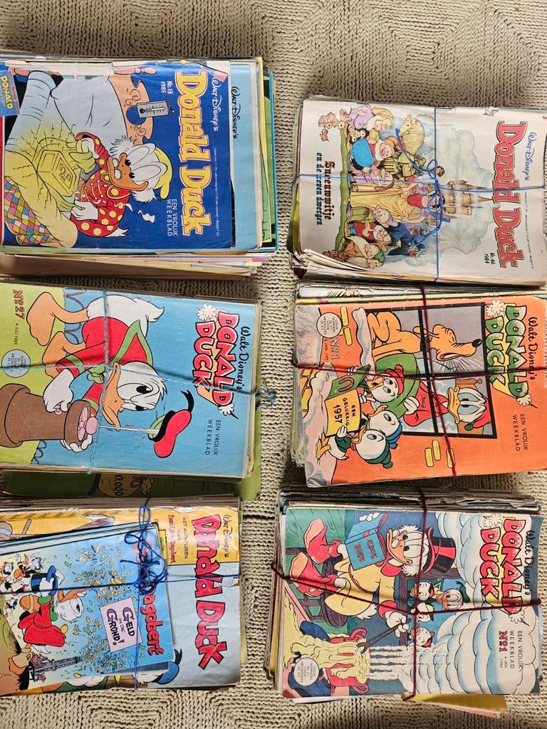 Vintage Donald Duck Weekbladen - Jaren '50 en '60, Meerdere stripboeken, Ophalen of Verzenden, Gelezen, Walt Disney