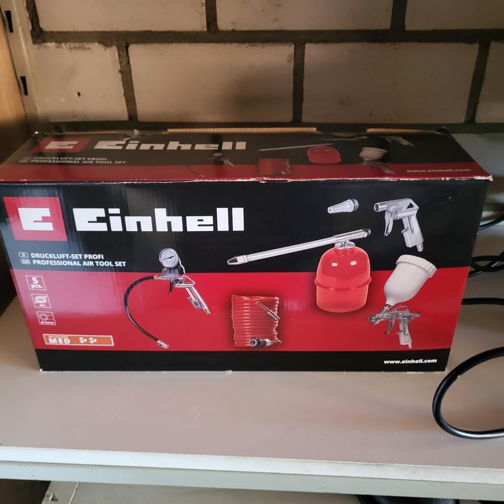 Einhell compresor, Doe-het-zelf en Verbouw, Compressors, Minder dan 25 liter, Ophalen, Zo goed als nieuw, Minder dan 200 liter/min