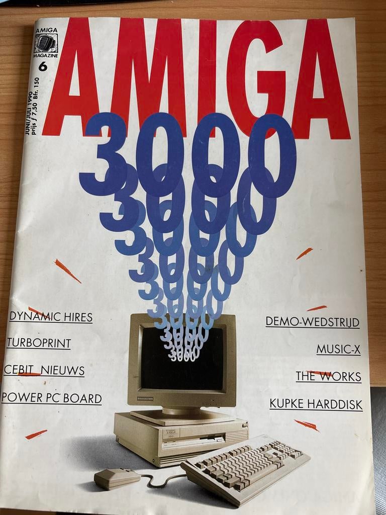 Amiga Magazine 6 - Juni/Juli 1990 - Amiga 3000, Ophalen of Verzenden, Gelezen, Overige typen