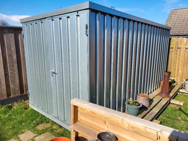 Bouwcontainer opslagcontainer 4x2 met dubbele deur, Doe-het-zelf en Verbouw, Containers, Ophalen