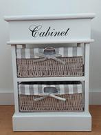 Kastje/Cabinet  met 2 rotan mandjes (gestoffeerd), Ophalen, Nieuw