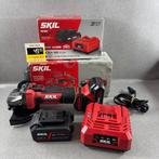 Skil Accu Haakse slijper | AG1E392101 | 2accu,lader | 404541, Ophalen of Verzenden, Gebruikt, Minder dan 700 watt, Haakse handslijpmachine