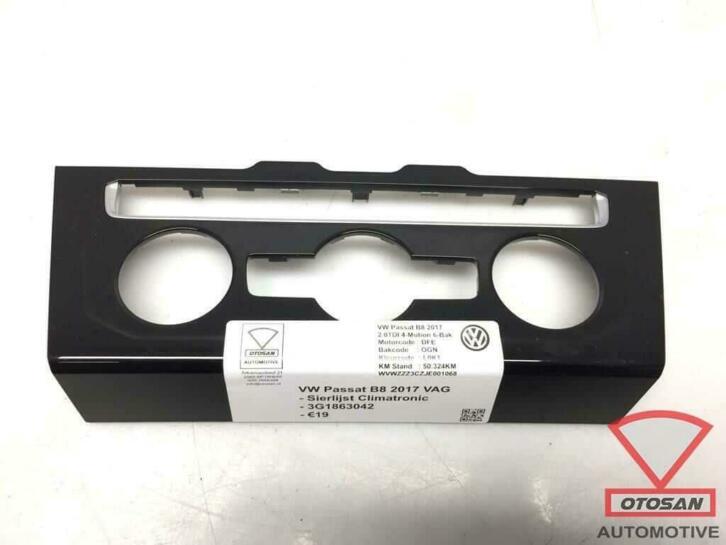 vw passat b8 2017 vag sierlijst climatronic 3g1862042, Gebruikt, Volkswagen, Volkswagen AG, Berliner Ring 2
38440  Wolfsburg, DE