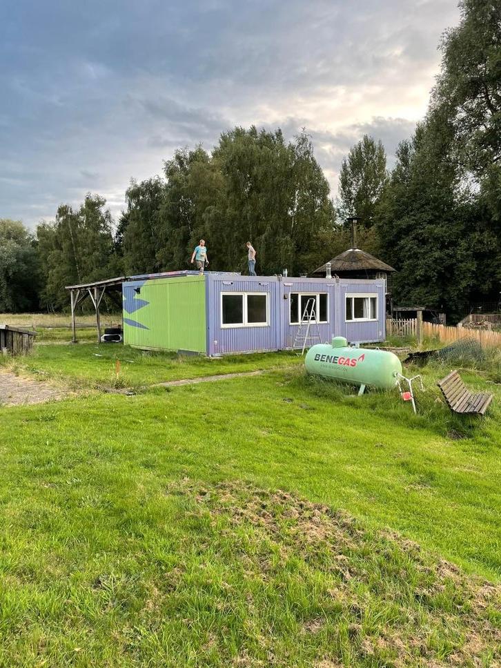 Praktische en comfortabele tijdelijke woning ( 90 m²), Zakelijke goederen, Machines en Bouw | Keten en Containers, Ophalen