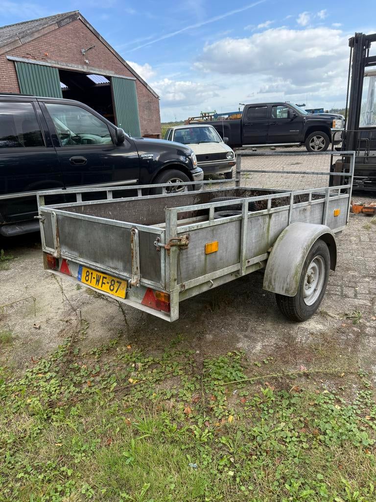 Geremde enkelasser aanhanger - opknapper met kenteken, Auto diversen, Aanhangers en Bagagewagens, O, O, Ophalen of Verzenden, O