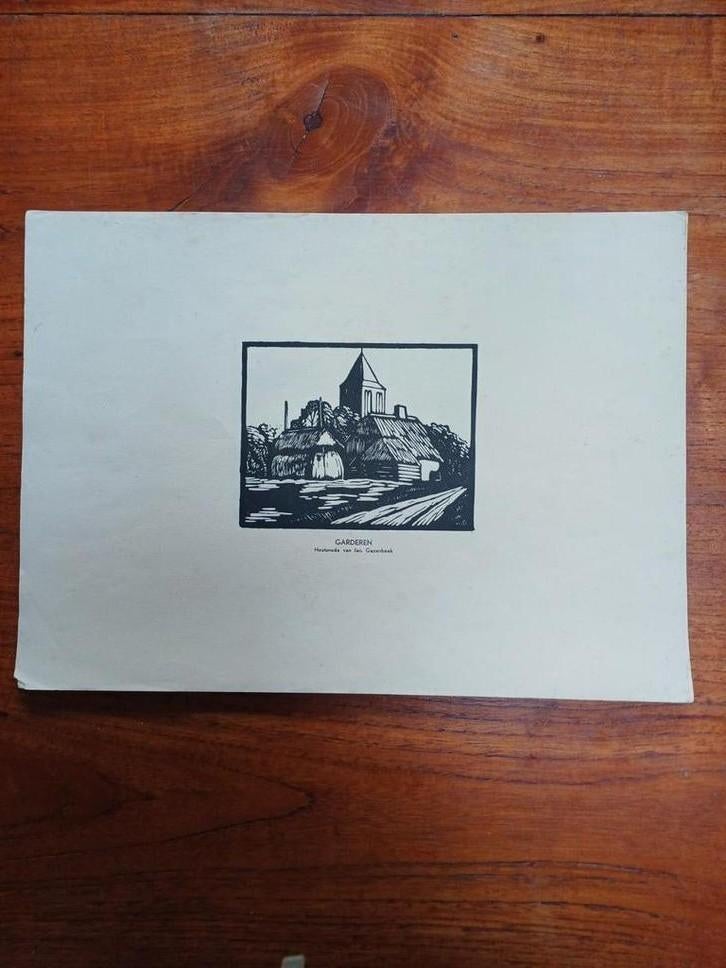 Houtsnede van Jac. Gazenbeek, Ophalen of Verzenden