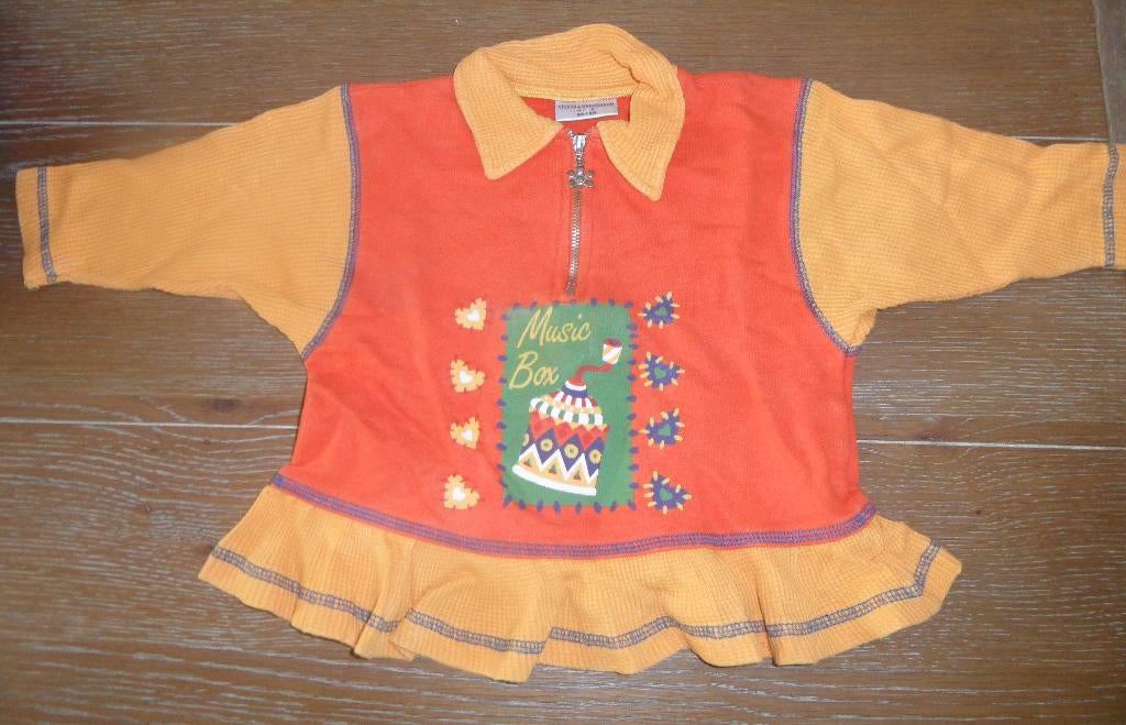 In goede staat: oranje jurkje van Vroom & Dreesman, 92/98, Meisje, Ophalen of Verzenden, Zo goed als nieuw, Jurk of Rok