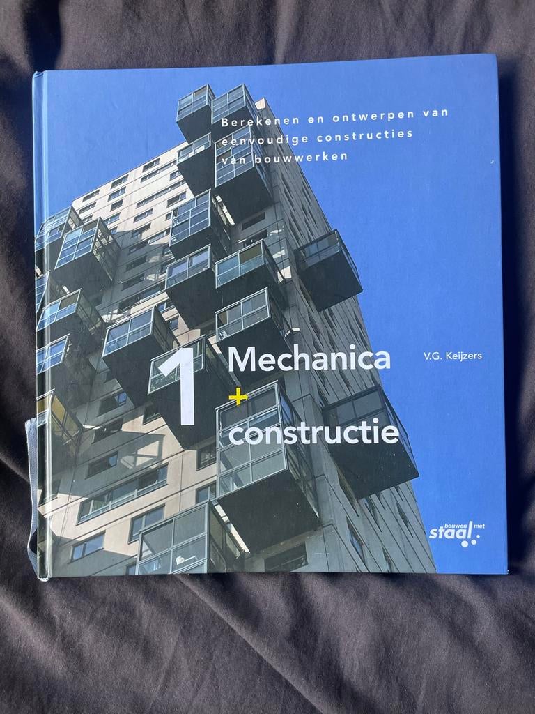 Mechanica + constructie 1 - V.G. Keijzers, Ophalen of Verzenden, Zo goed als nieuw, Bouwkunde