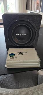 Gladen sqx10 subwoofer + b2 versterker, Ophalen of Verzenden