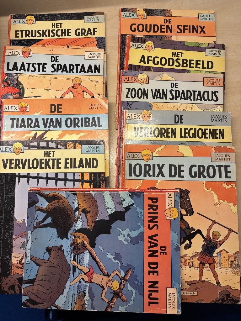 stripboeken Alex zoon van Spartacus Jacques Martin, Boeken, Stripboeken, Gelezen, Complete serie of reeks, Ophalen of Verzenden
