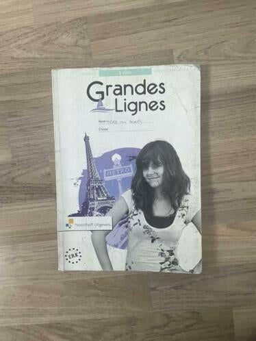 livre d'exercices grandes lignes vwo 1 werkboek A frans, Verzenden, Gelezen, VWO, Frans