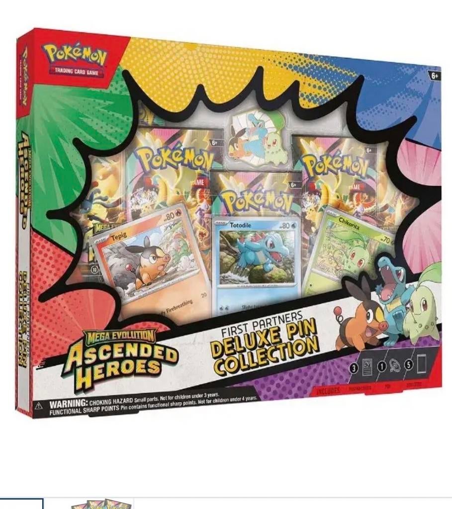 Pokémon Ascended Heroes First Partners Deluxe Pin Collectie, Ophalen of Verzenden, Nieuw, Overige typen