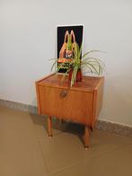 Retro vintage nachtkastje bijzetkastje jaren 50 60., Ophalen, Gebruikt, Minder dan 45 cm, Minder dan 55 cm