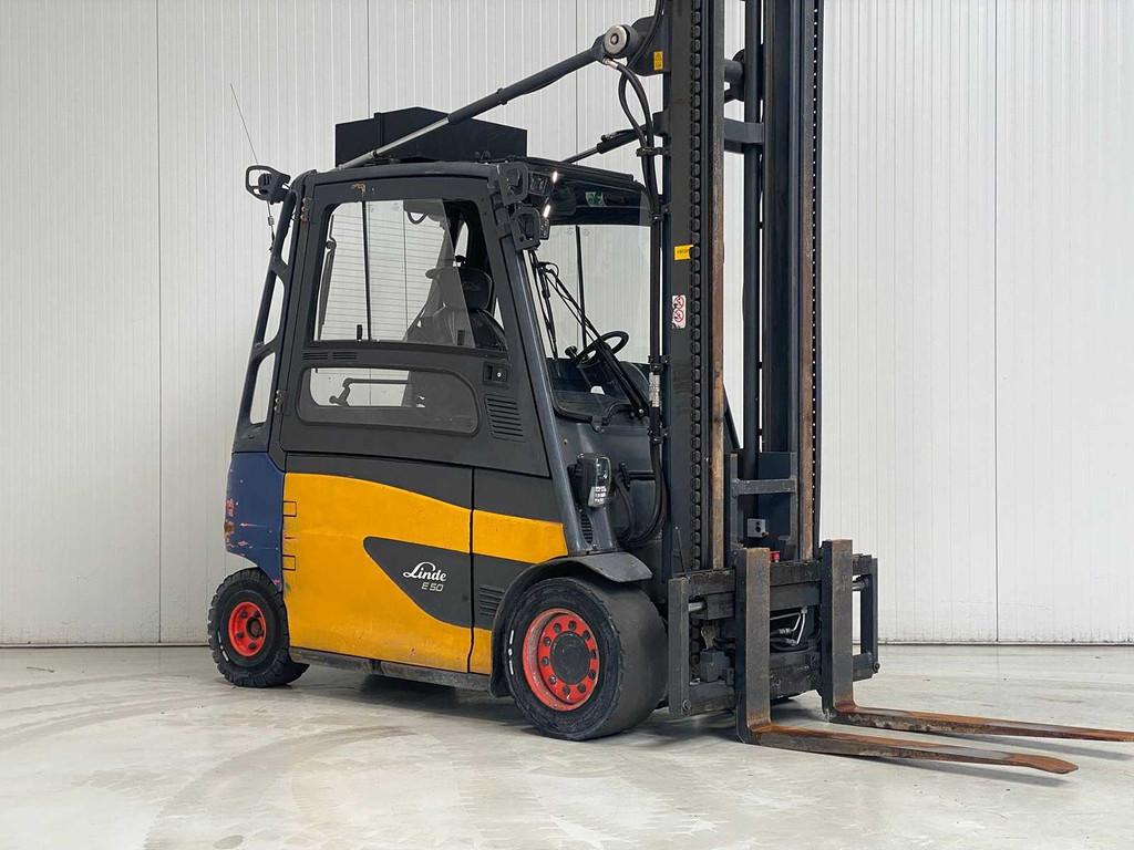 Linde - 2017 - E50HL-01/600 - 5.0M Duplex, Side-Shift - Vork, Elektrisch, Heftruck, Linde