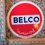 Vintage sticker Belco Motor Oil benzinestation merk logo, Ophalen of Verzenden, Zo goed als nieuw