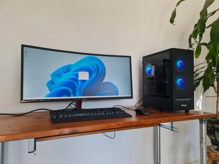 Game PC Setup - UltraWide monitor - Speelt alles!, Computers en Software, Desktop Pc's, Zo goed als nieuw, 4 Ghz of meer, SSD