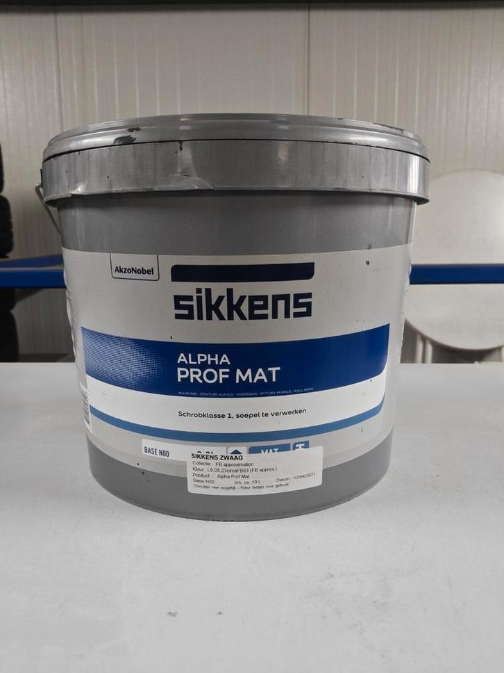 Sikkens Alpha Prof Mat Farrow & Ball 93 Studio Green 10L, Doe-het-zelf en Verbouw, Verf, Beits en Lak, Nieuw, Verf, 10 tot 15 liter