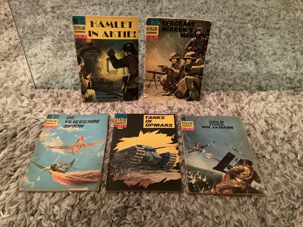 Strijd Classics 5 stripboekjes in 1 koop. Jaren 60-70, Meerdere comics, Ophalen, Gelezen, Europa