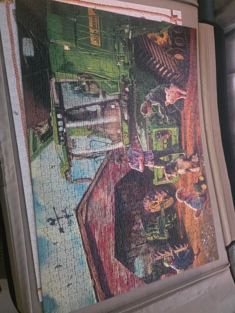 Ravensburger John Deere Puzzel 1000 Stukjes, Ophalen of Verzenden, 500 t/m 1500 stukjes, Zo goed als nieuw, Legpuzzel