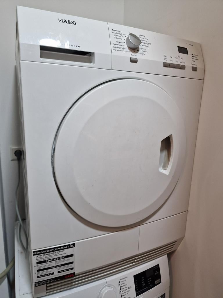 AEG Lavatherm protex droger gratis, 6 tot 8 kg, Gebruikt, Ophalen of Verzenden, 85 tot 90 cm
