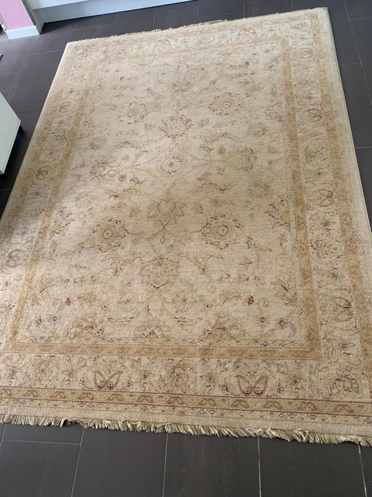 Vloerkleed, zuiver scheerwol, Marc Jansen, 170x235 cm, beige, Ophalen, 100 tot 150 cm, 200 cm of meer, Zo goed als nieuw