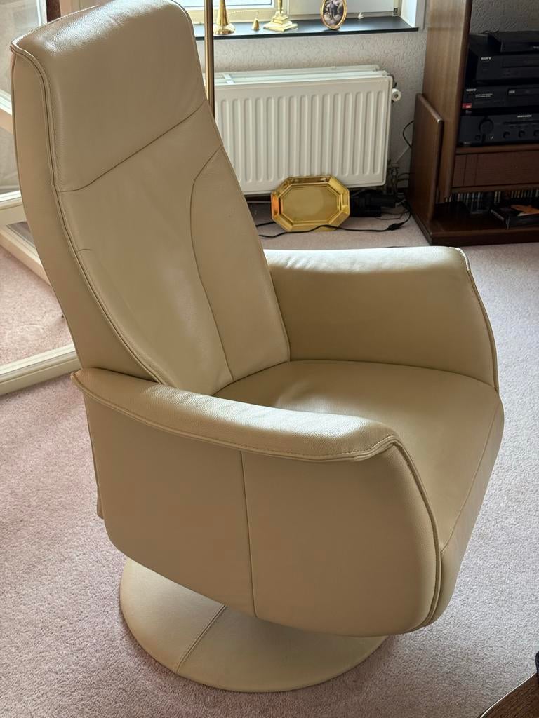 Relax fauteuil Switch C-14 met lederen bekleding, Huis en Inrichting, Ophalen, Gebruikt, Leer, 75 tot 100 cm