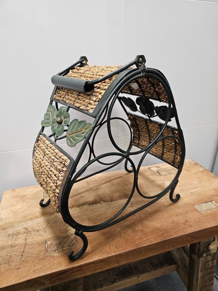 LEUK BROCANT WIJNREK, Huis en Inrichting, Gebruikt, Ophalen of Verzenden, Minder dan 5 flessen, Metaal