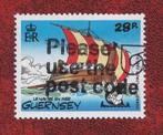 Stripfiguren - Asterix en Obelix - Guernsey - 570 - gebr, Postzegels en Munten, Ophalen of Verzenden, Gestempeld, Overige thema's
