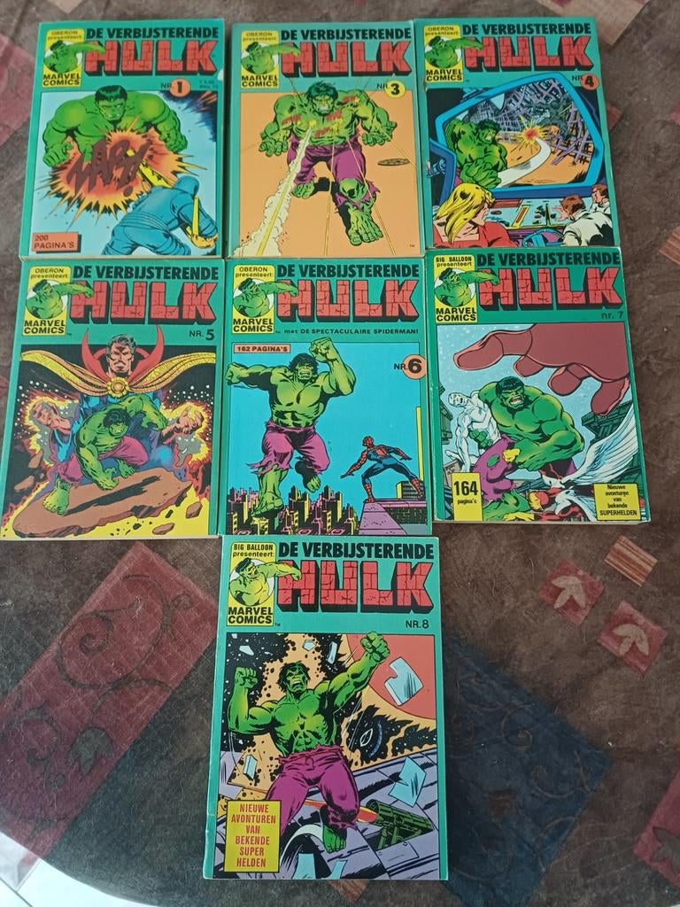 DE VERBIJSTERENDE HULK - 1, 3. 4, 5, 6, 7, 8, Eén stripboek, Ophalen of Verzenden, Gelezen