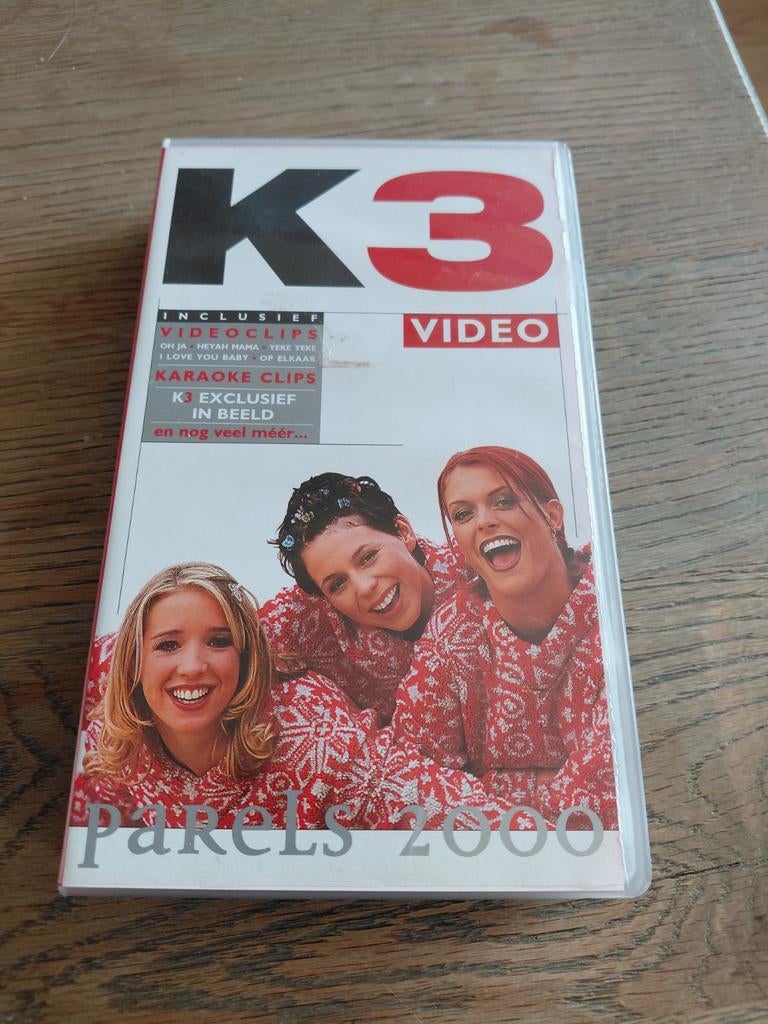 K3 Parels 2000 videoband., Cd's en Dvd's, Alle leeftijden, Ophalen of Verzenden, Gebruikt, Kinderprogramma's en -films