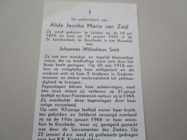 5 Bidprentjes  oude  NL, Verzenden, Bidprentje