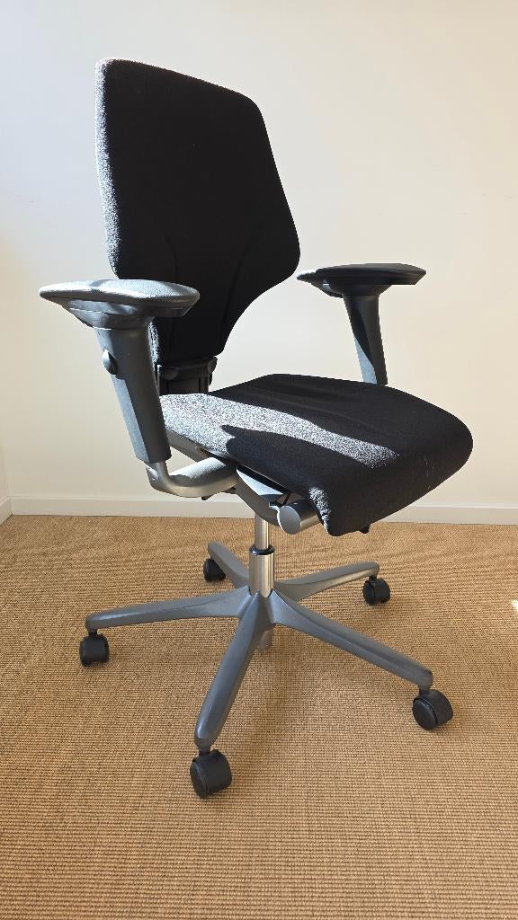 bureaustoel zwart Giroflex, Huis en Inrichting, Bureaustoelen, Ophalen, Gebruikt, Zwart, Bureaustoel