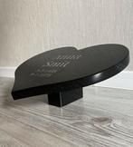 Hartvormige grafsteen van zwart graniet. 45x35x15(cm)., Verzenden, Nieuw, Steen, Overige typen