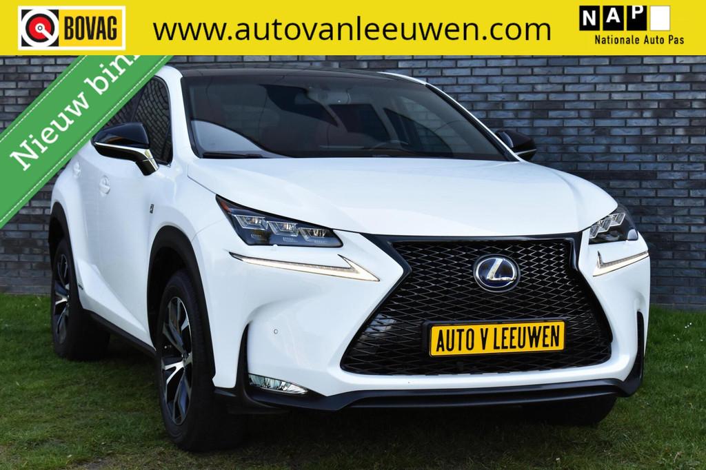 Lexus NX 300h AWD E-Four F Sport MARK LEVINSON/PANORAMADAK/V, Auto's, Lexus, Automaat, Gebruikt, Euro 6, Leder