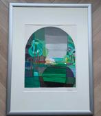 Ingelijste zeefdruk Ton Schulten, Ophalen of Verzenden