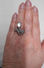 Zilveren slangenring unisex maat 18 nr.2215, 18 tot 19, Verzenden, Zo goed als nieuw, Dame of Heer