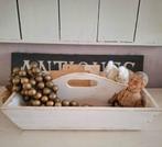 mooie oude houten brocante gruttersbak, Ophalen of Verzenden