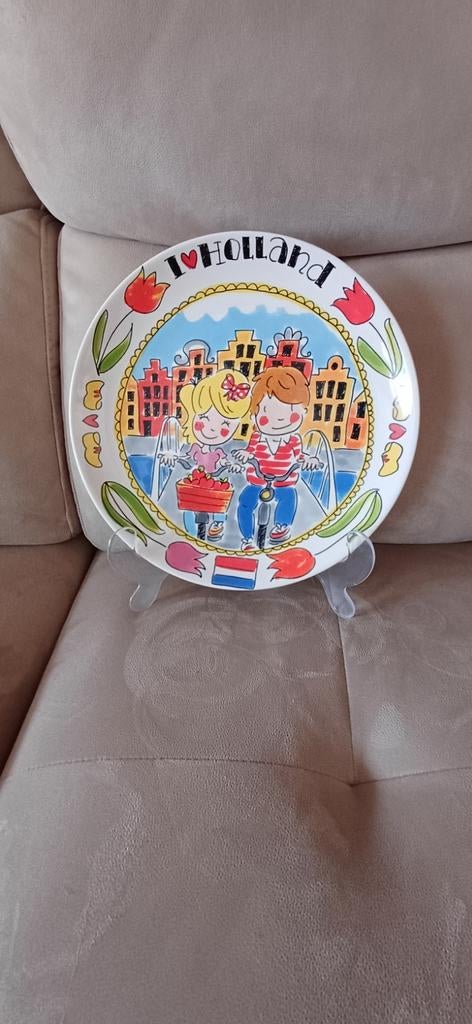 Groot bord blond Amsterdam I love Holland, Ophalen of Verzenden, Bord