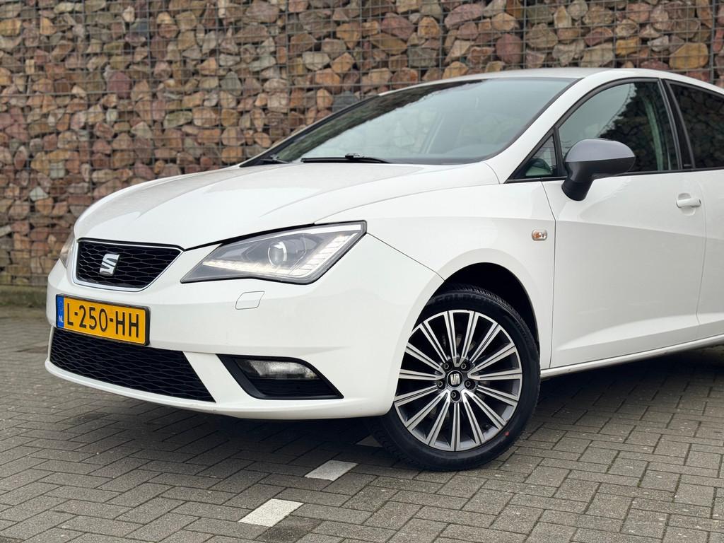 Seat Ibiza 1.0 EcoTSI FR Connect Automaat Airco, Auto's, LED verlichting, Leder en Stof, Bedrijf, 570 kg