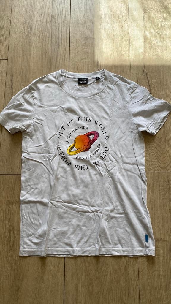 Tshirt scotch shrunk 16 wit, Ophalen of Verzenden, Gebruikt, Jongen, Shirt of Longsleeve