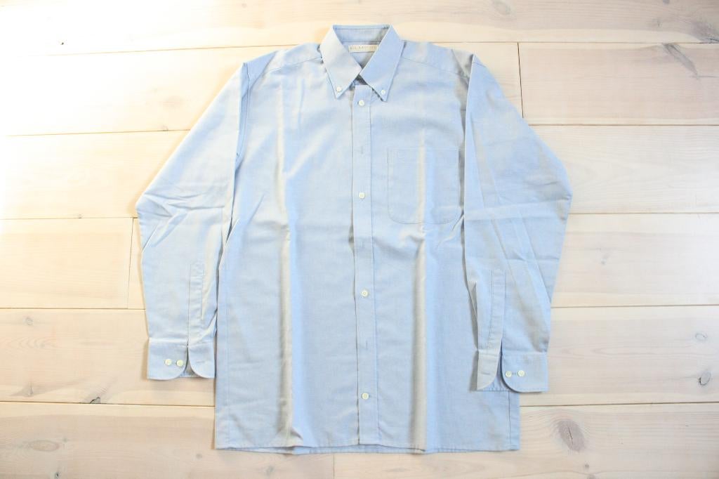 Elmior lichtblauw overhemd lange mouw maat M 39, Kleding | Heren, Overhemden, Halswijdte 39/40 (M), Zo goed als nieuw, Elmior