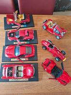 7 rode metalen autos schaal 1/18 ongeveer 25 cm, Ophalen
