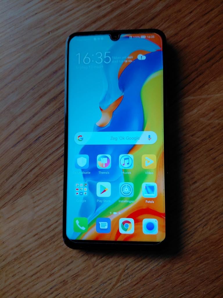Huawei P30 Lite - Altijd in hoes en met screenprotector, Telecommunicatie, Mobiele telefoons | Huawei, Ophalen, Zwart, Zo goed als nieuw