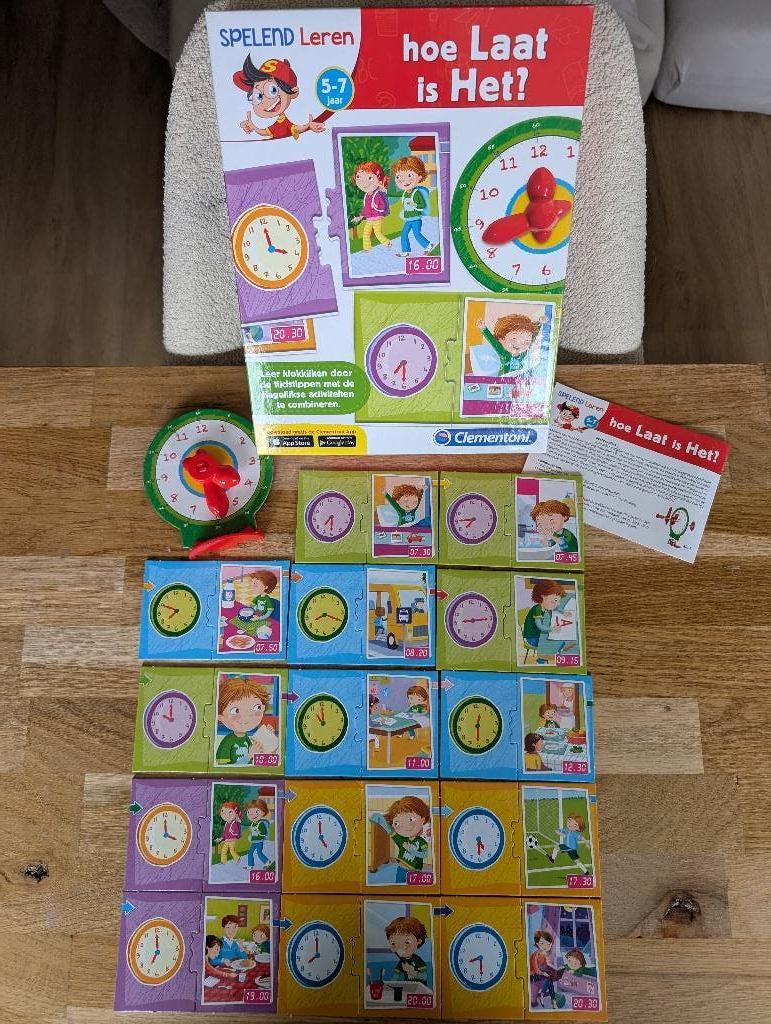 Clementoni Hoe laat is het?, Ophalen of Verzenden, Zo goed als nieuw