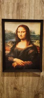 Super Leuke ingelijst Canvas Print van Mona Lisa, Huis en Inrichting, Woonaccessoires | Schilderijen, Tekeningen en Foto's, Minder dan 50 cm