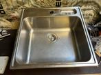RVS Spoelbak / wasbak, Gebruikt, Minder dan 100 cm, 50 tot 75 cm, 50 tot 100 cm