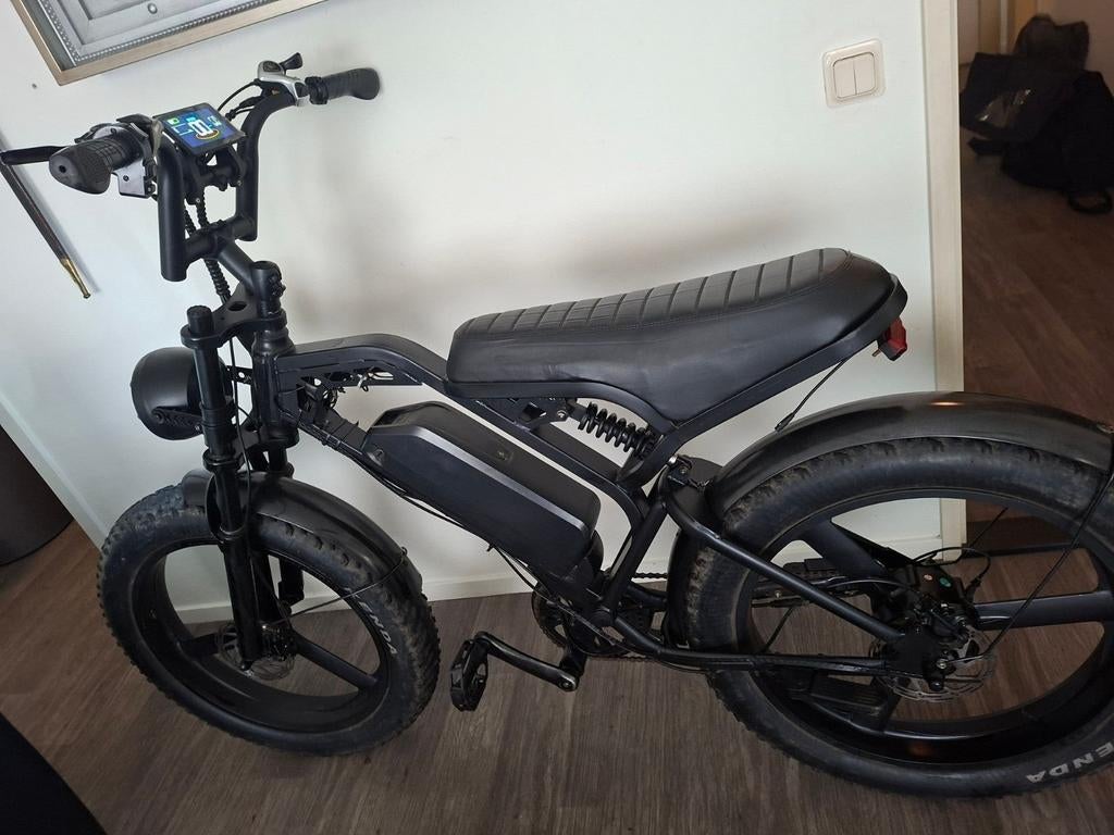 Fatbike  - Zwart, Zo goed als nieuw, Zo goed als nieuw, 51 tot 55 cm, 50 km per accu of meer, Ophalen