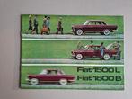 BROCHURE FIAT 1500L EN 1800B uit 1966 incl. prijslijst, Ophalen of Verzenden, Zo goed als nieuw, Overige merken