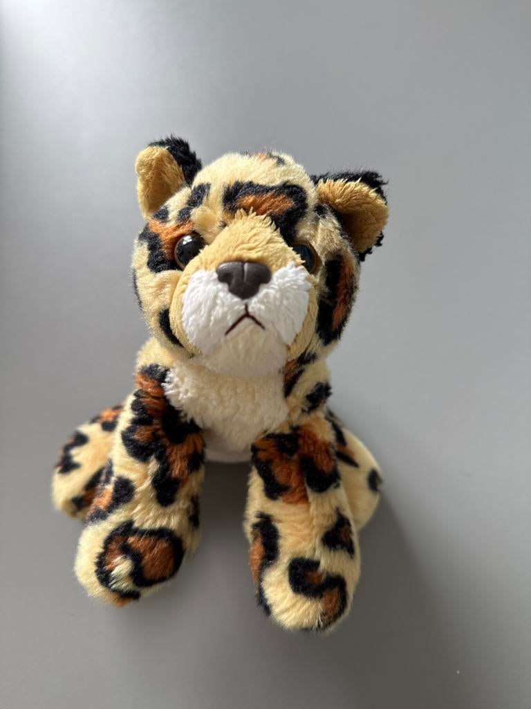 Panter knuffel - ca 15 cm, Kinderen en Baby's, Speelgoed | Knuffels en Pluche, Gebruikt, Overige typen, Ophalen of Verzenden, Meerkleurig