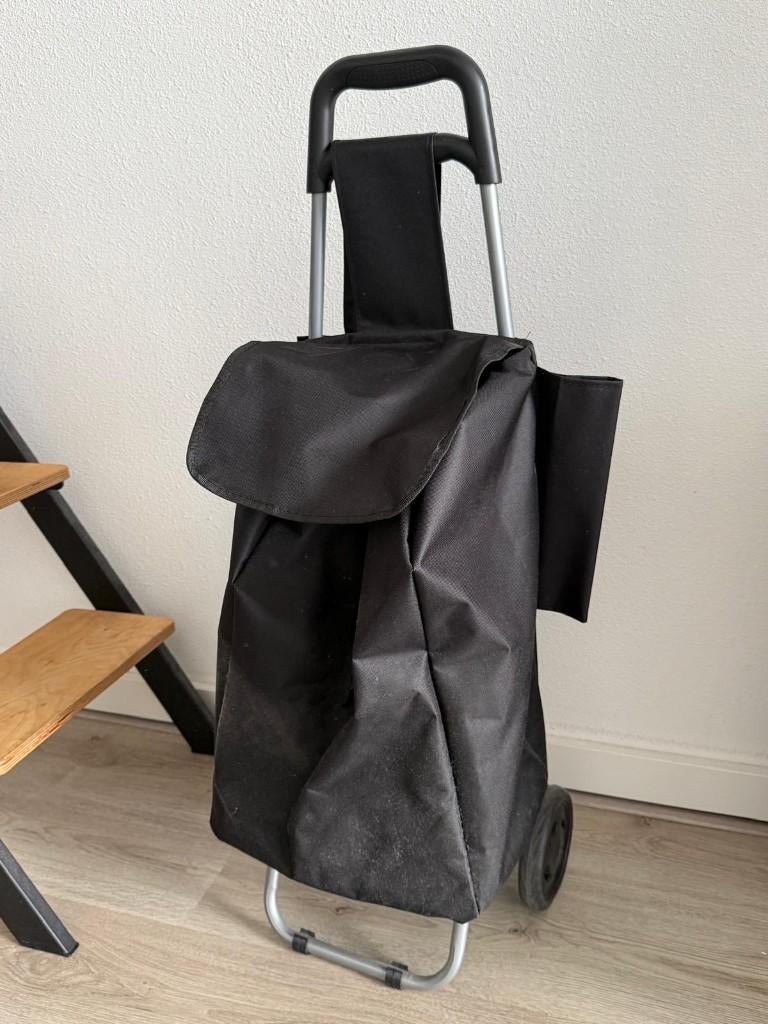 shopping trolley, Ophalen, 30 cm of meer, Zwart, 80 cm of meer